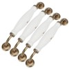 4 Sets Ceramic Handle European Style 160mm Hole Distance Cabinet