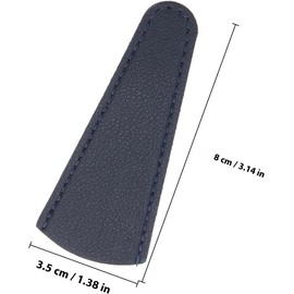 Funda Protectora de Cuero para Tijeras de Cejas Cubierta de Seguridad y Diseño Portátil para Uso Conveniente en Belleza y Costura