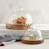 Santa Barbara Design Studio Glass Dome with Carved Base -