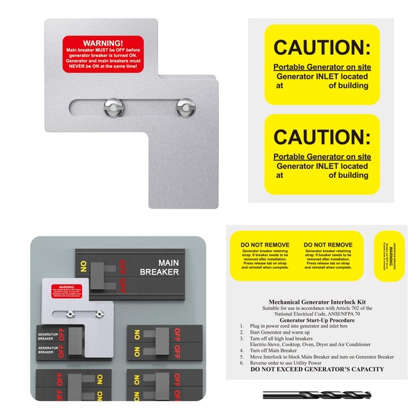 Natupal Generator Interlock Kit Compatible with Siemens or Murray 100