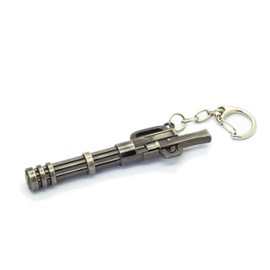 MiNGFi Gatling Machine Gun Metal Model Keyring Keychain Pendant