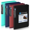 Sooez 30-Pocket Binder with Plastic Sleeves 8.5x11, Heavy Duty Art