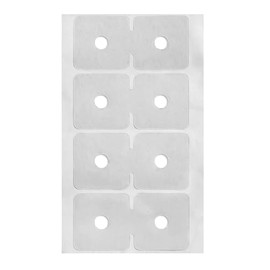 Banner Ups PolyTabs - Crystal Clear BAN062 - Adhesive Grommet Alternative for Banners - Pack of 12