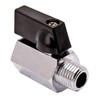 2 x 3/8 inch NPT shut-off valve, mini brass internal