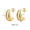 JoyToGo 18K Gold Plated Earrings for Women Trendy Lightweight Chunky