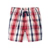 Gymboree,Boys,and Toddler Pull On Shorts,7,Amber Plaid