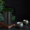 DOITOOL Tin Tea Canisters with Airtight Double Lids Tinplate Round