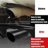 2.5 Inch Black Exhaust Tip, Universal 2 1/2" Inside Diameter