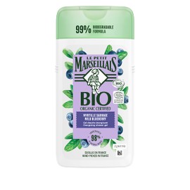 Le Petit Marseillais Organic certified shower gel wild blueberry (250 ml), pH skin-neutral shower gel and gentle aroma shower with particularly pleasant fragrance, moisturises and refreshes