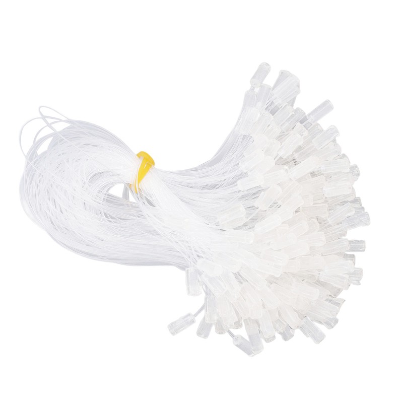200pcs Invisible Fishing Line Elastic Wire for Hair Extensions Transparent