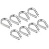 M METERXITY M6 Stainless Steel Thimbles 10pcs 6mm Wire Rope