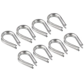 M METERXITY M6 Stainless Steel Thimbles 10pcs 6mm Wire Rope Suitable for Outdoor Use
