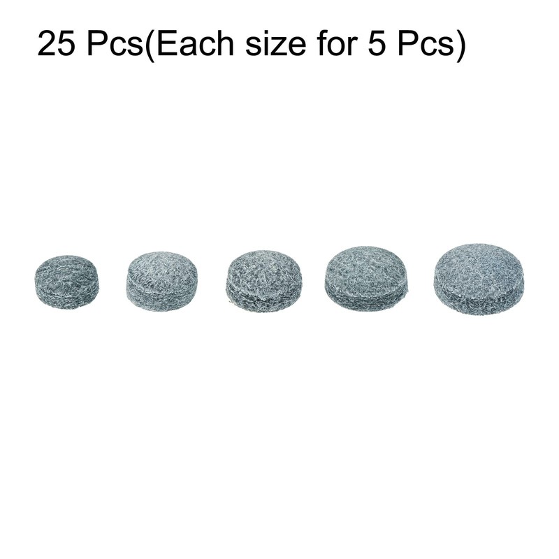 PATIKIL 9/10/11/12/13mm Pool Cue Tips, 25 Pack Pool Billiard Cue