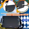 Aluminum Metal Clipboard with Detachable Adjustable Shoulder Strap A4 Double