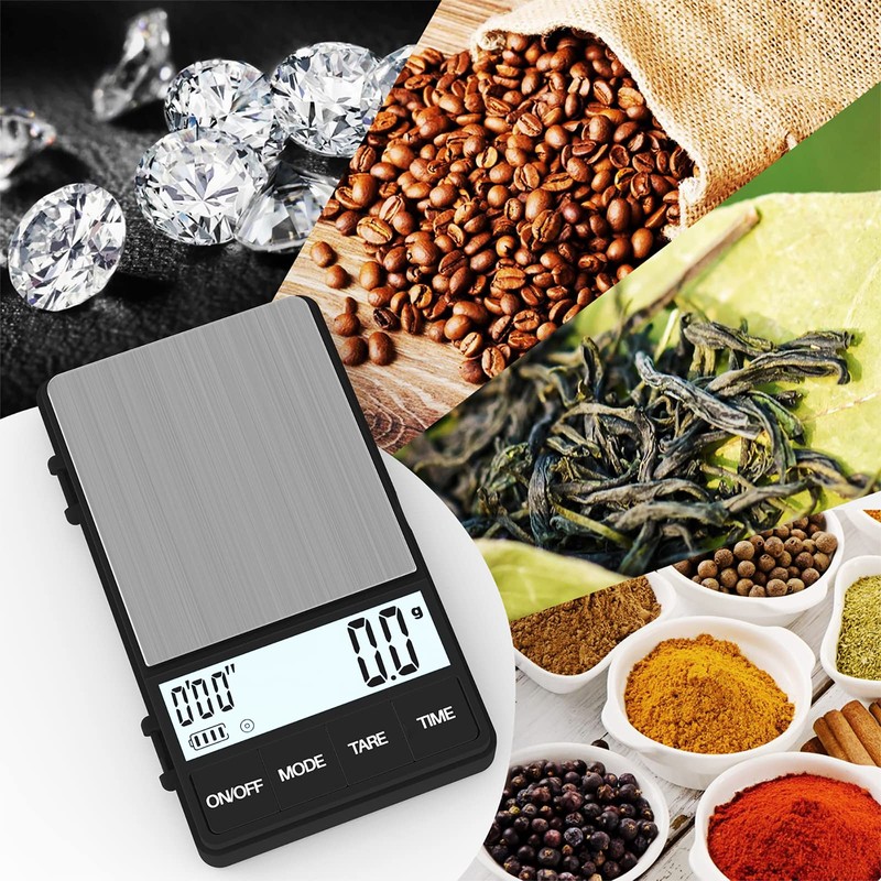 MAXUS Espresso Scale with Timer 1000g/0.1g Drip Coffee Scale, Small