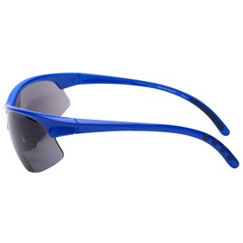 Mass Vision 2 Pair of Bifocal Sport Wrap Reading Sunglasses, Outdoor Sun Readers for Men and Women (Blue, 1.5, multiplier_x)