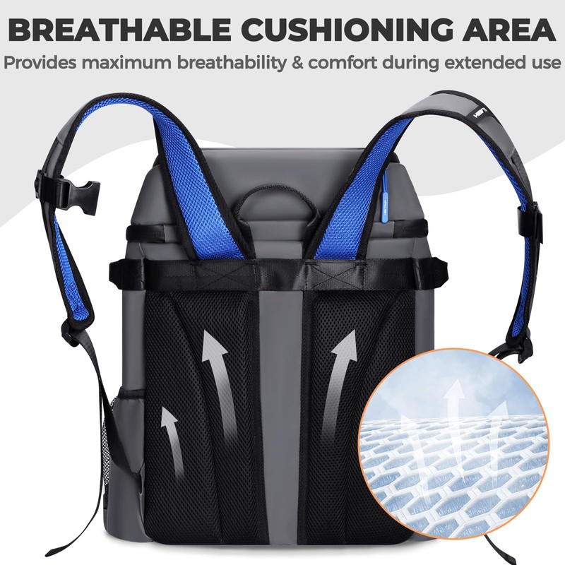 Heytrip Insulated Backpack Cooler 36 Cans with 2 Detachable Pouches,