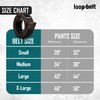 Loopbelt Brown No-Scratch Web Belt with Rubber Coated Tips and