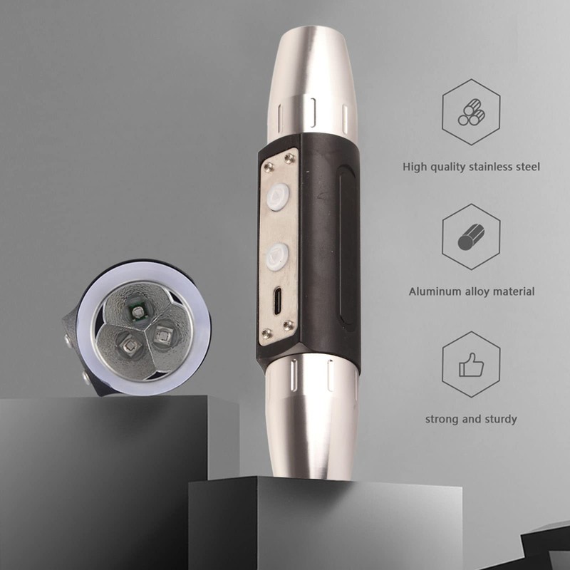 Natudeco Jewellery Flashlight, USB Jade Identification Torch, Bright Jade Rating
