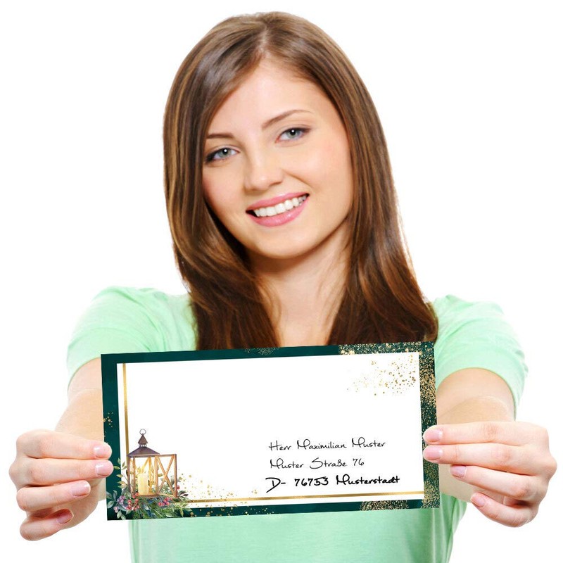 Envelopes Advent Night Christmas Pack of 50 Envelopes (without Window)