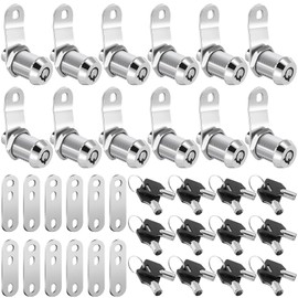 Duraaamo 12 Pack Rv Storage Locks 7/8'' Rv Compartment Locks Keyed Alike for Camper Travel Trailer Cabinet Door Toolbox