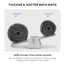 Ashler Runners Bathroom Rugs Long Non Slip Bathroom Rug Sets 2 Piece, Water Absorbing Bath Mat Ultra Soft Shower Rugs, Plush Machine Washable Bathroom Carpet, 17 x 24 & 17 x 47 inches