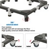 Zsytbyyds All Steel Mobile Base Heavy Duty Furniture Dolly Adjustable