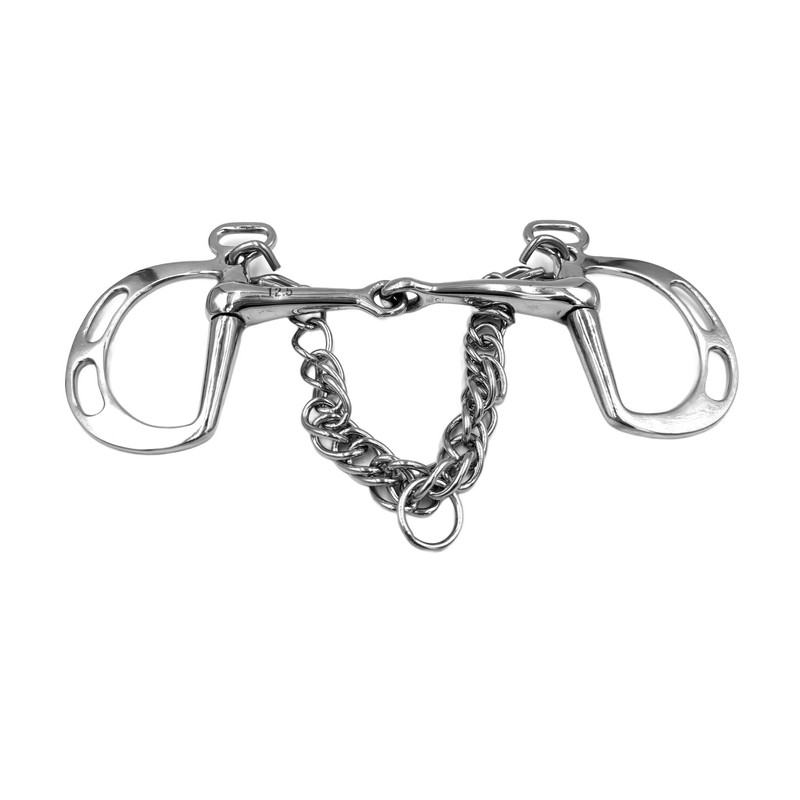 Equine Smile ES0072 Kimblewick Spring Bit Simple Broken Stainless Steel