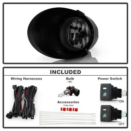 ACANII - For 2007-2013 Toyota Tundra 08-11 Sequoia Bumper Fog Lights+Switch+Covers Assembly Driver & Passenger Side