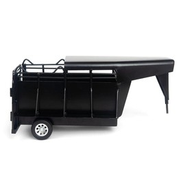 Little Buster Toys 1/16 Black Gooseneck Half Top Trailer