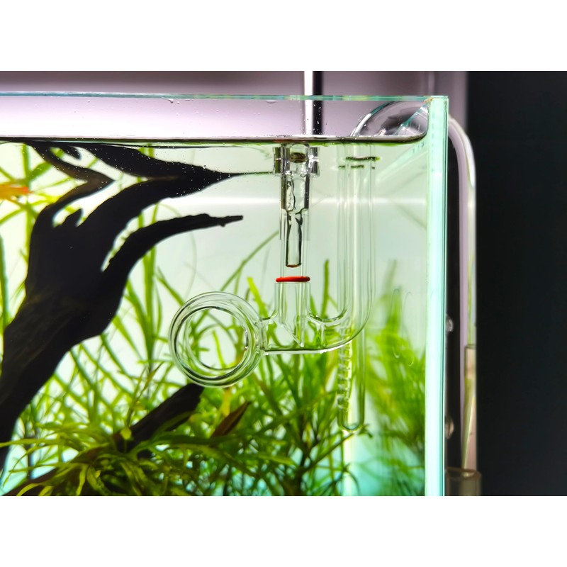 JARDLI Glass Lily Pipe Spin Outflow with Surface Skimmer for