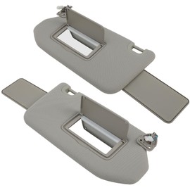 ECCPP Left & Right sides Sun Visor Assembly 96401-9PB0A,96400-9PB0A Gray Fits For 2013-2018 For Nissan Pathfinder 2014-2017 For Infiniti QX60 2013 For Infiniti JX35