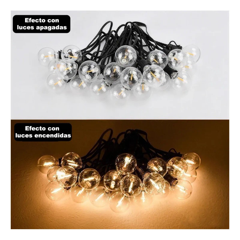 BTOOTB - 30m Guirnalda Luces 40+2 Focos App Y Control