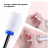 Kit Brocas De Uñas Lima Pulidor Drill Cerámica Fresa 7pz.