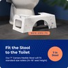 Squatty Potty Carrara Marble Toilet Stool, Gray, 7 Inch Height