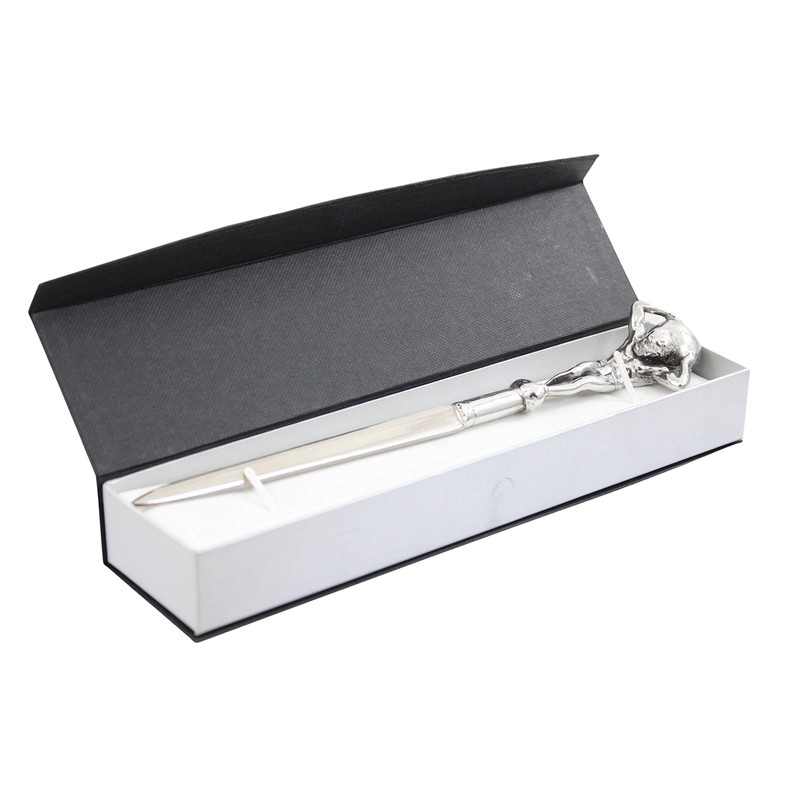 Cavagnini, Elegant stainless steel and pewter letter opener gift box