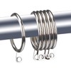 Fippy Pack of 60 Curtain Rings Metal for Hanging Curtains