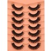 JIMIRE False Eyelashes Fluffy Cat Eye 15MM Natural Fake Lashes