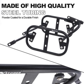 Xitomer Luggage Rack Compatible with Versys 650 2015-2023 Versys 650 Saddlebag Support Racks Motorcycle Pannier Racks Side Carrier