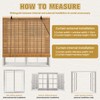 IMSGVIFO 23x72 Inch Bamboo Blinds for Interior Windows, UV Protection
