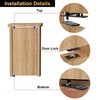 Heavy Duty Hidden Door Hinges - Thickened Solid Steel Pivot
