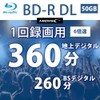 HIDISC BD-R DL Single Recording 6x 50GB 10 Sheets Slim