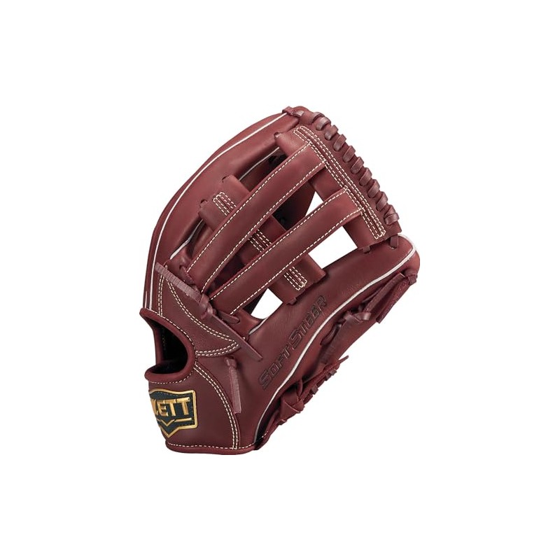 Zett Soft Baseball Glove, Soft Steer, All-Round Use, For Right-Handed