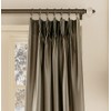 Curtainworks Marquee Faux Silk Pinch Pleat Curtain Panel, 30 by