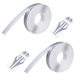 DAJISI 2 Rolls Pin Striping Tape for Cars Automotive Pinstriping Tape 32 Ft Vinyl Pinstripe Tape Pin Striping Decals DIY Stickers for Auto Motorcycle Boat Home Door Musical Instrument (Silver)