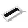 Yolkvisual Pasacables Aluminio para Escritorios 160mm X 80mm Color Plata.