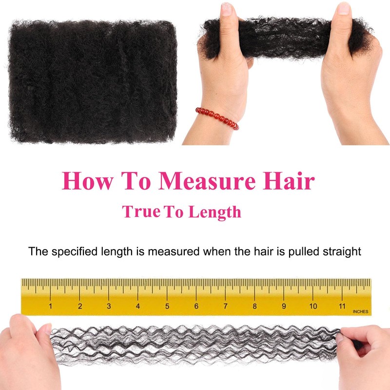 Unionbeauty Afro Kinky Human Hair Bulk for Braiding Dreadlock Extensions