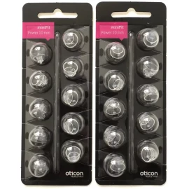 Oticon 2 Packs Oticon miniFit 10mm Power Domes For Hearing Aids. 20 Domes Total.