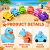 HyDren 72 Pcs Rubber Ducks, 36 Squeaky Cruise Ducks with
