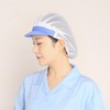 Public sanitary hat full cloth Half mesh yellow-full fabric (pattern) 2ea